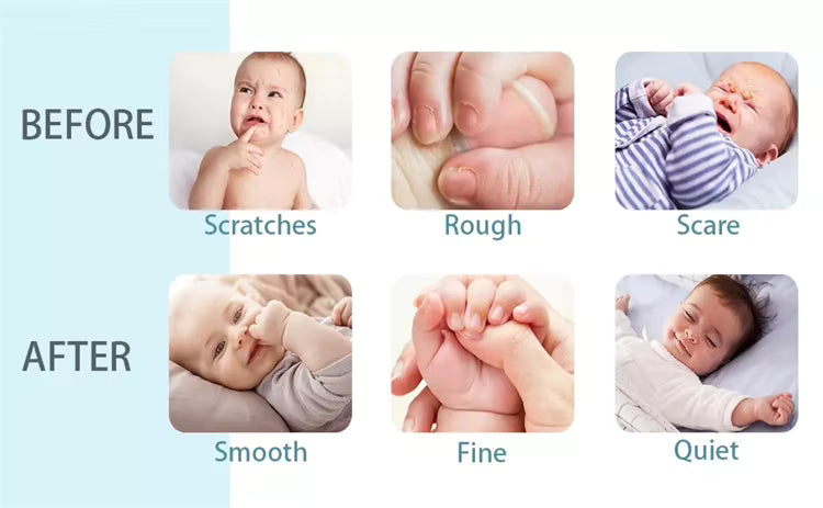 Baby Nail Clippers with LED Light | Gentle & Safe Trimming for Newborns & Kids