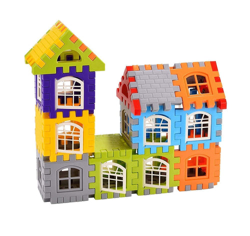 Building Blocks for Kids – 50 Pcs House Building Set with Windows