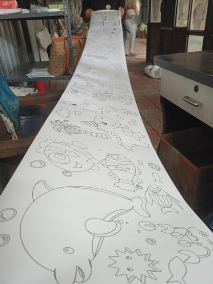 DIY Painting Drawing Paper Roll – Creative Art & Craft Roll for Kids and Adults