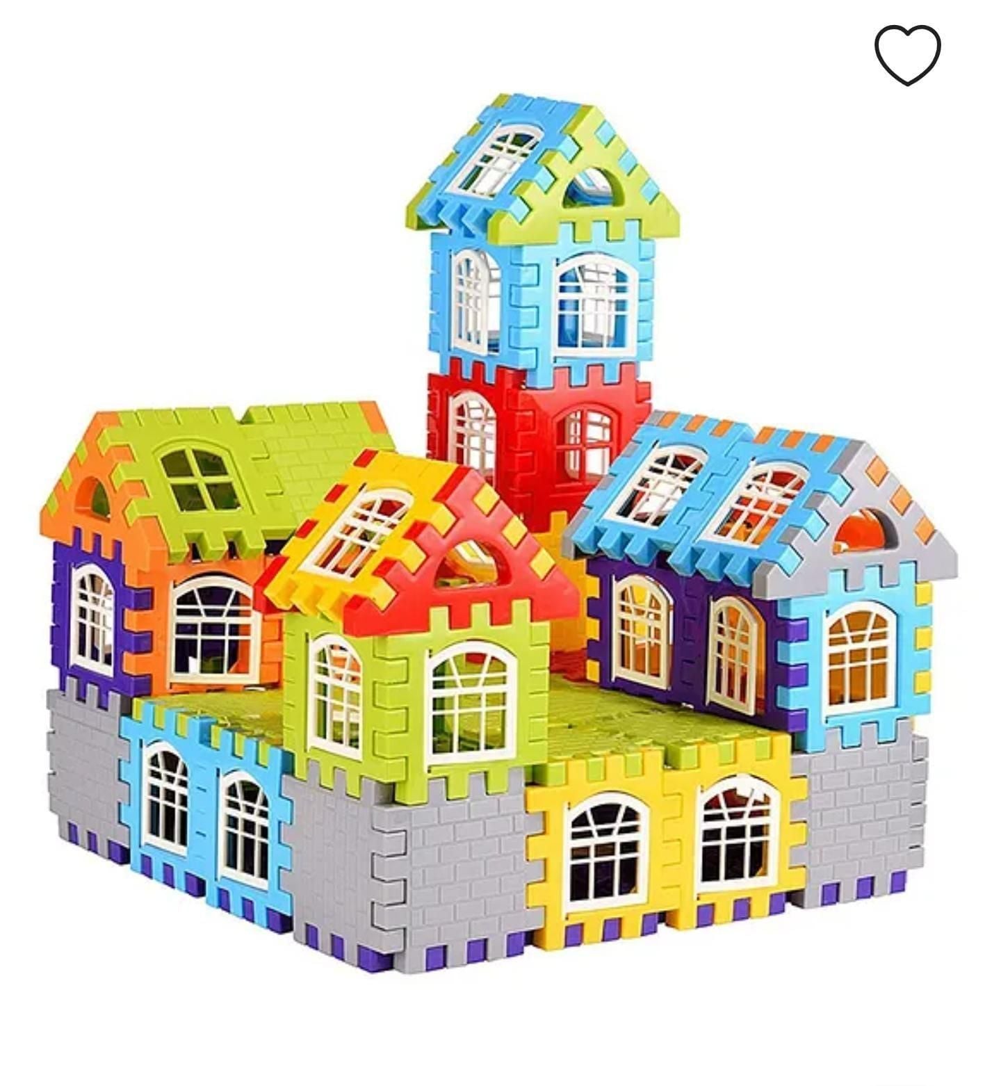 Building Blocks for Kids – 50 Pcs House Building Set with Windows