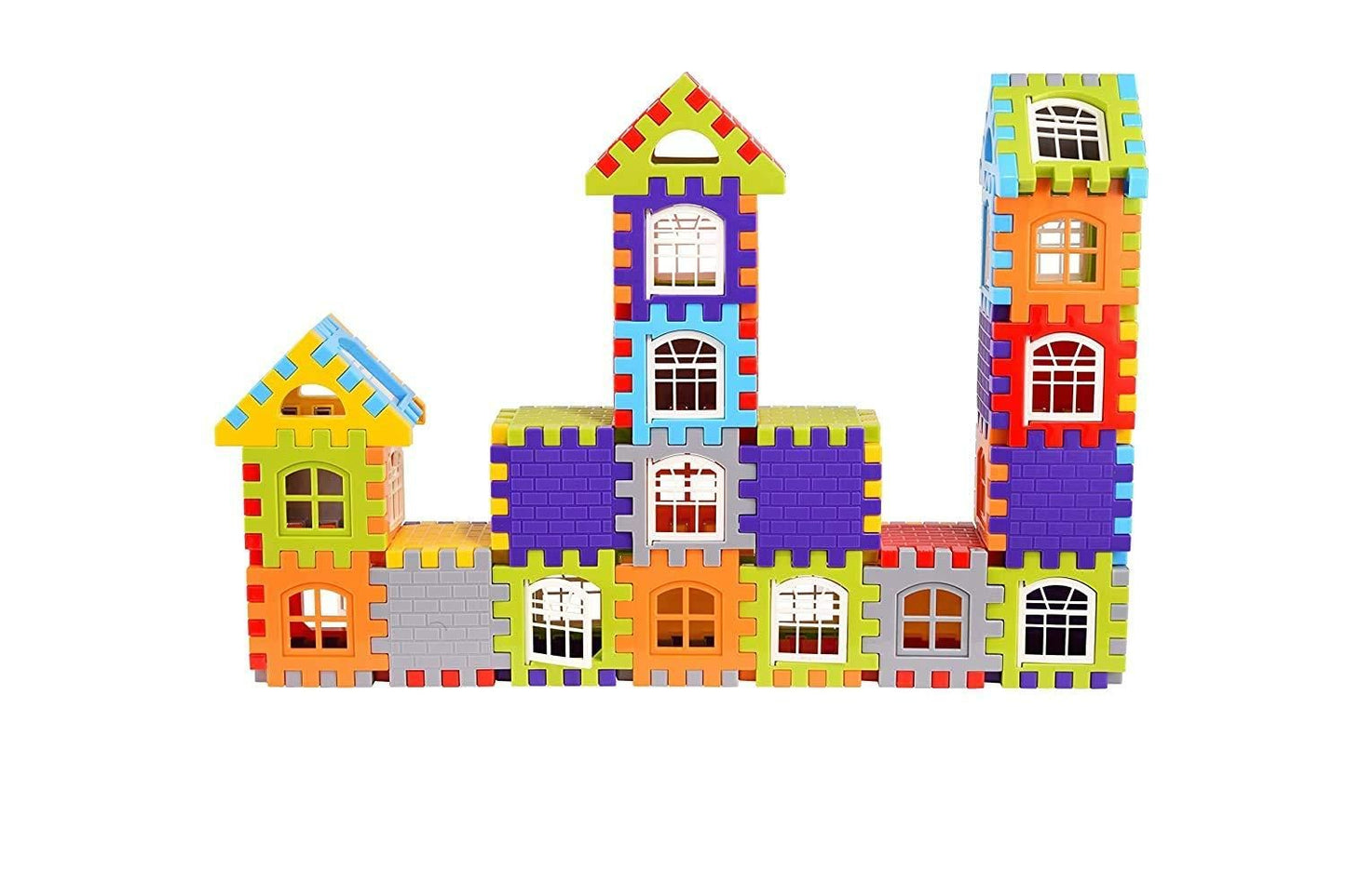 Building Blocks for Kids – 50 Pcs House Building Set with Windows
