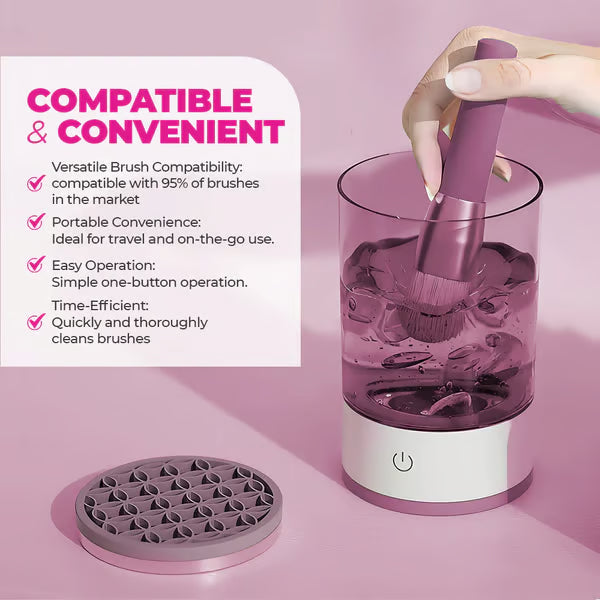 Electric Make Up Brush Cleaner – USB Rechargeable Automatic Deep Cleaning Device