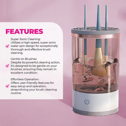 Electric Make Up Brush Cleaner – USB Rechargeable Automatic Deep Cleaning Device