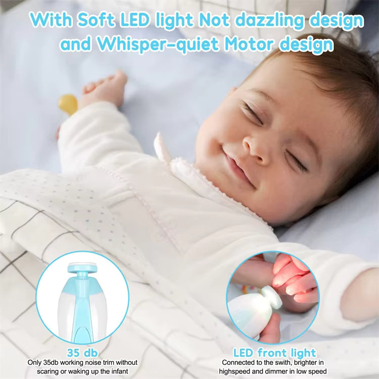 Baby Nail Clippers with LED Light | Gentle & Safe Trimming for Newborns & Kids