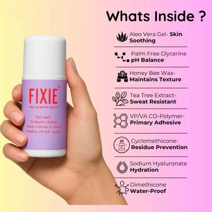 Fixie Body Adhesive Roller – Natural Glue for Long-Lasting Hold (60ml)