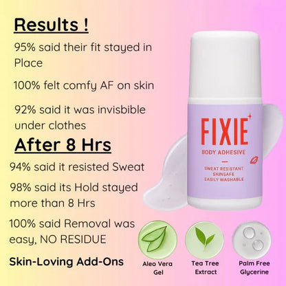 Fixie Body Adhesive Roller – Natural Glue for Long-Lasting Hold (60ml)