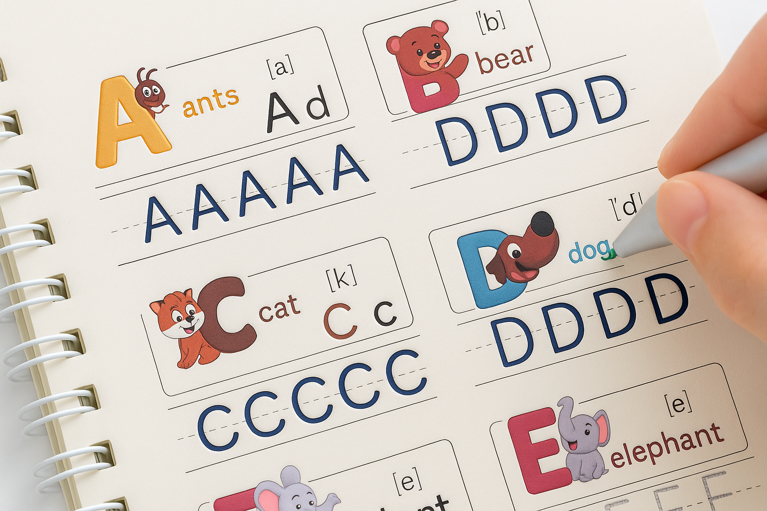 Enhanced Alphabet Learning Pages